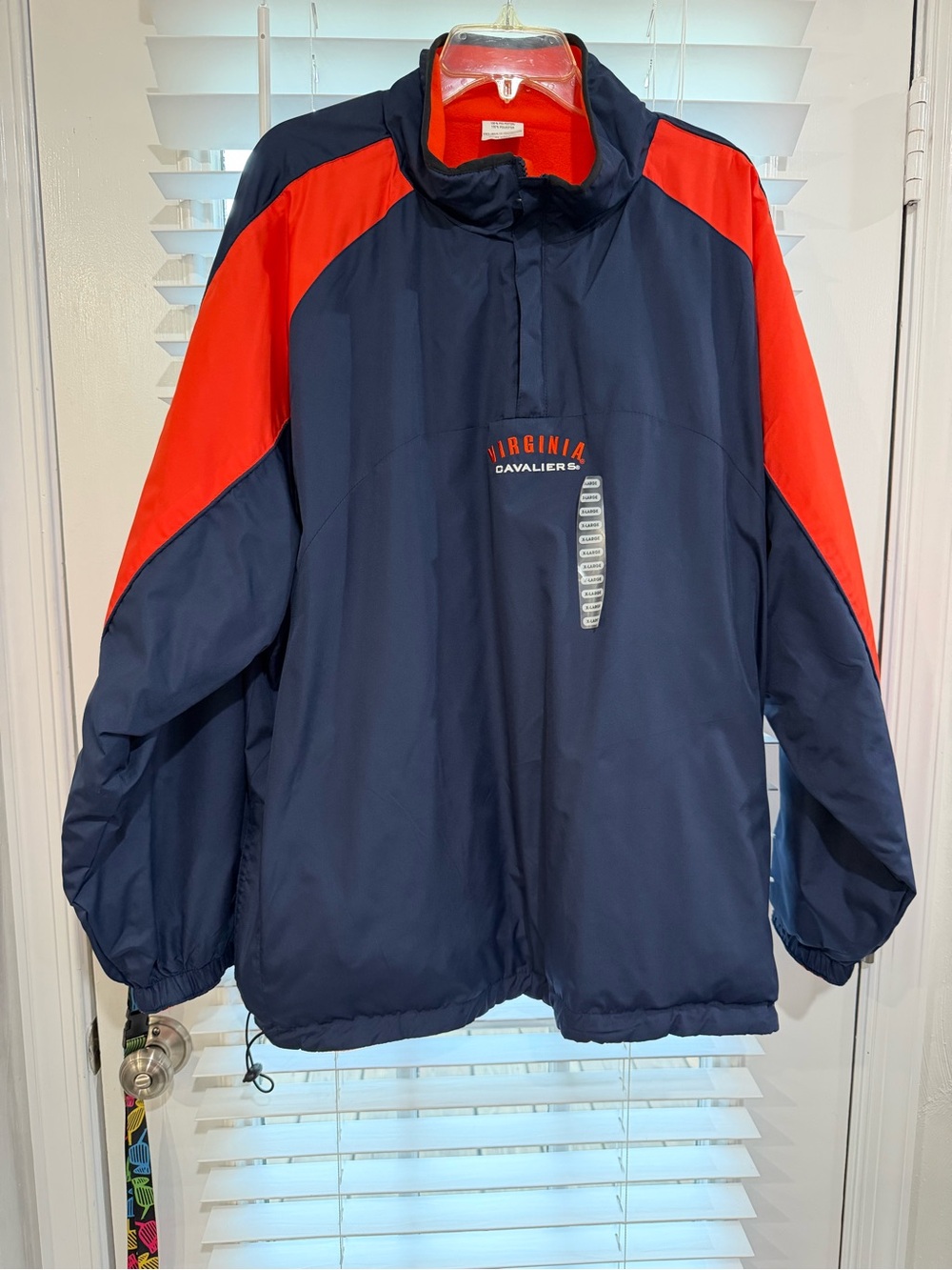 Virginia Cavaliers Navy and Orange Pullover Quarter zip